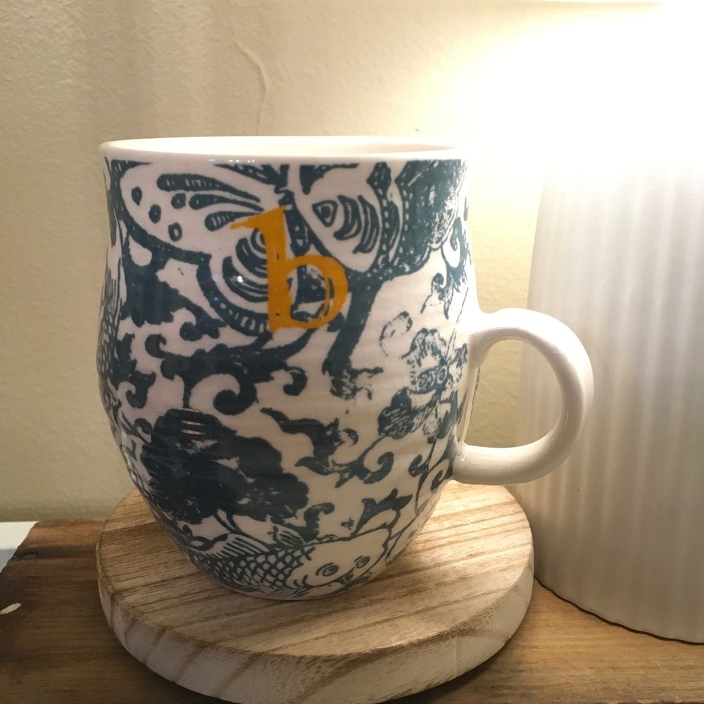 Anthropologie Homegrown Monogram Mug